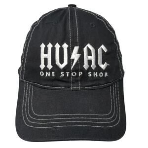 HV AC One Stop Shop Gensco Strapback Baseball Cap Black One Size Embroidered AMC